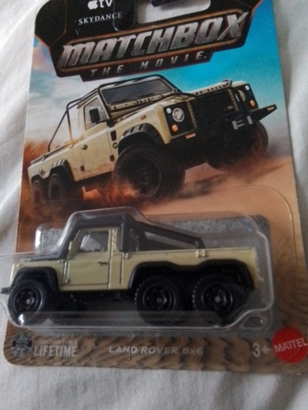 Match Land Rover 6x6 Toy Truck - Beige and Black
